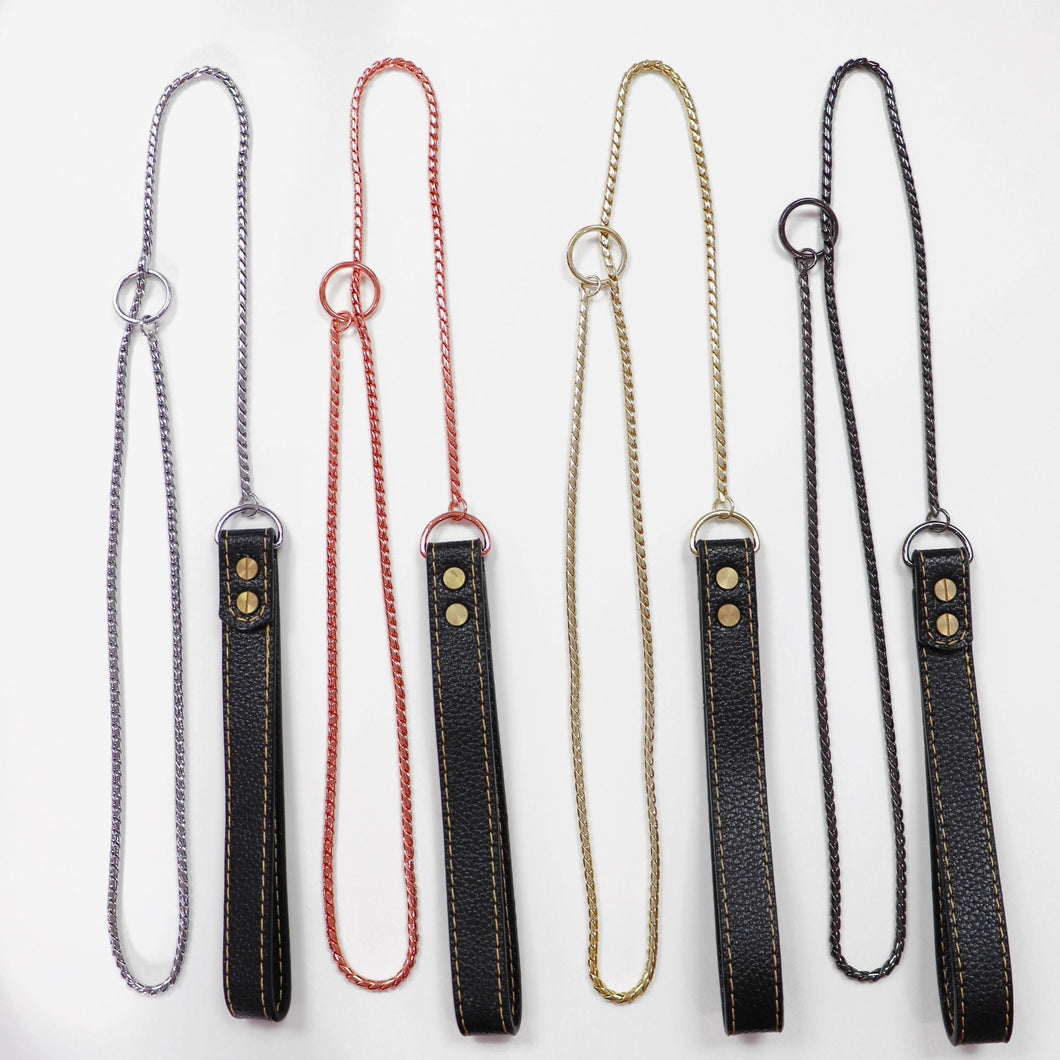 Slip Lead Collar w/ Leather Handle